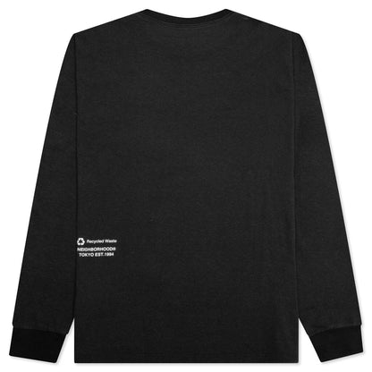 Logo Print Crewneck L/S - Black