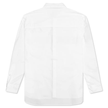 Tie Shirt LS - White/Red