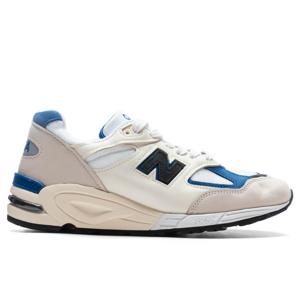 New Balance 990v2 Made in USA - White/Blue