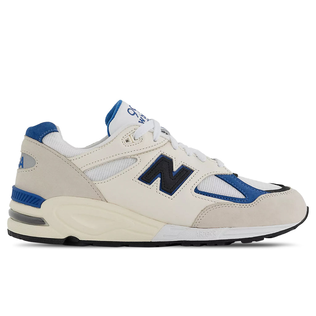 New Balance 990v2 Made in USA - White/Blue