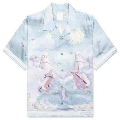 Silk Boxy Fit Printed Shirt - Multicolored