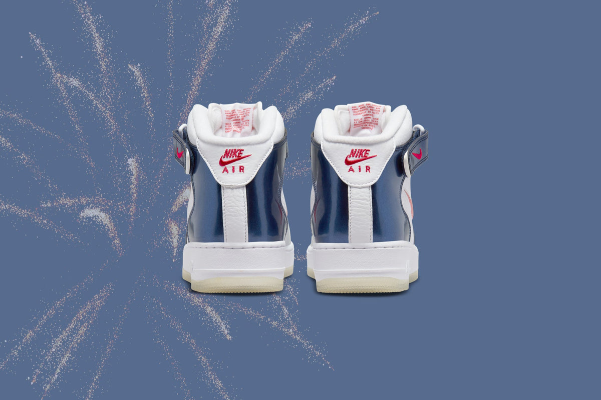 Air Force 1 Mid QS "Independence Day" - White/University Red/Midnight Navy
