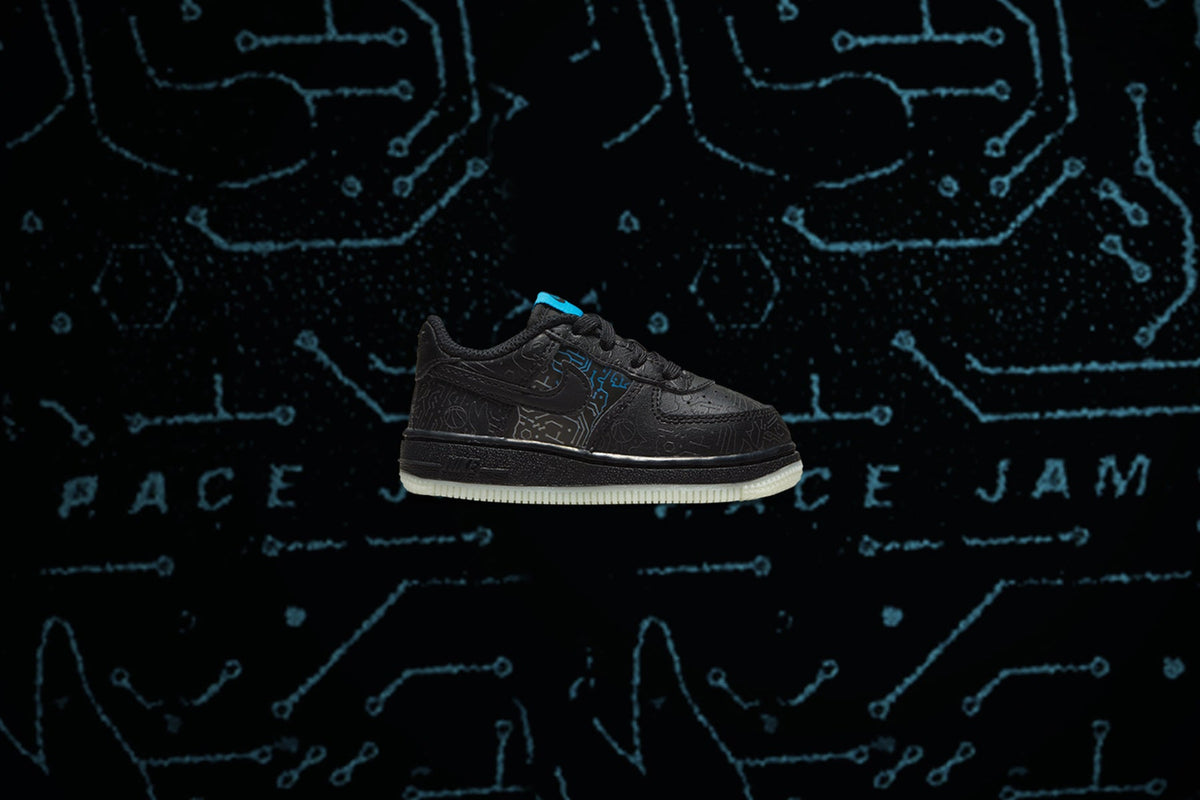 Air Force 1 (TD) - Black/Light Blue Fury
