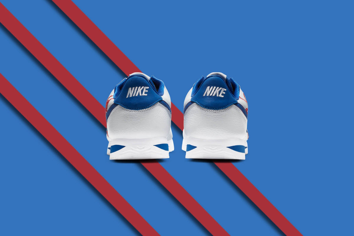 Cortez Basic Leather 'Los Angeles' - White/Game Royal/University Red
