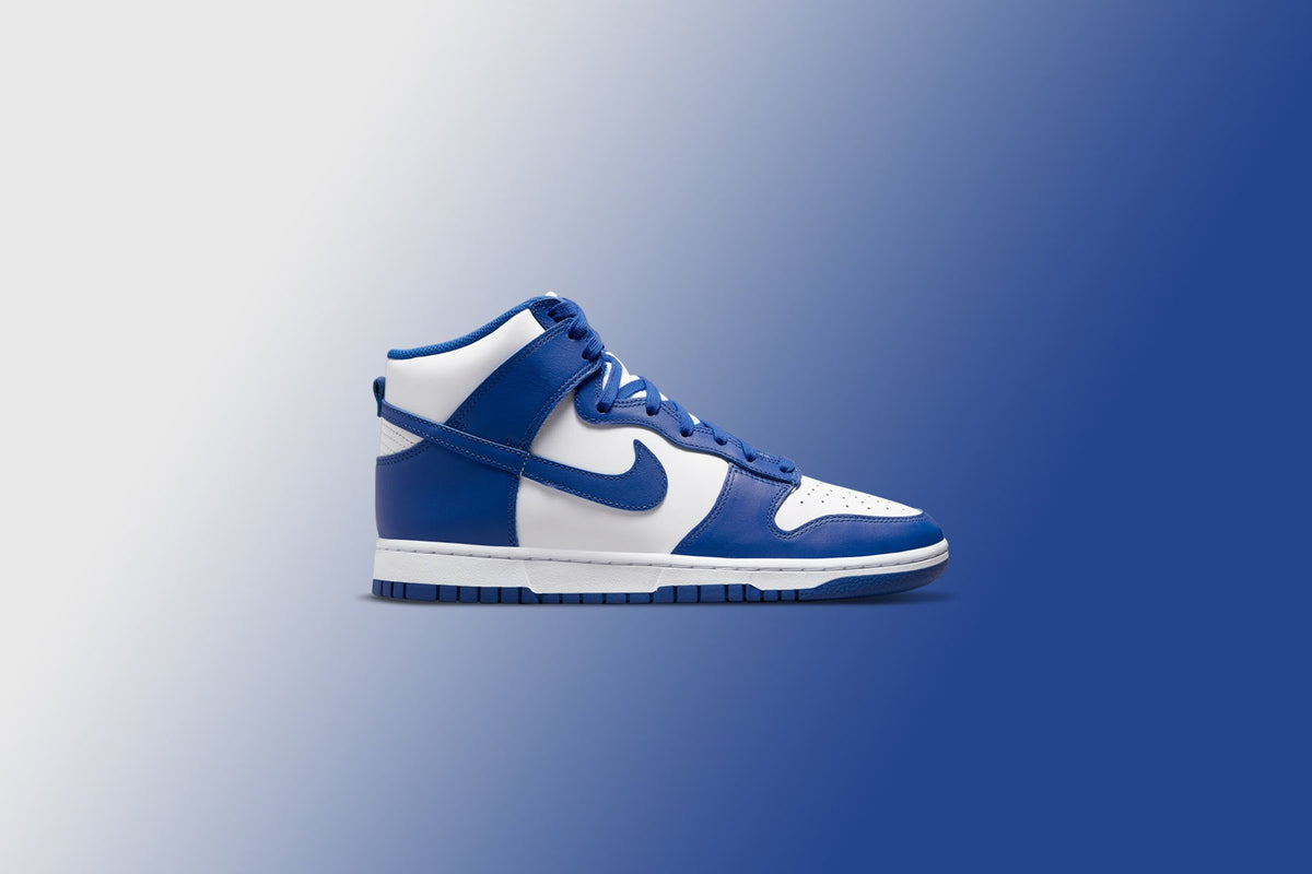 Dunk High (GS) - White/Game Royal