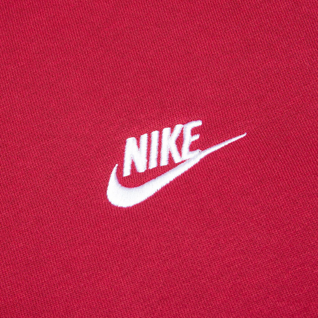 Sportswear Club Fleece Crew - Pomegranate/White