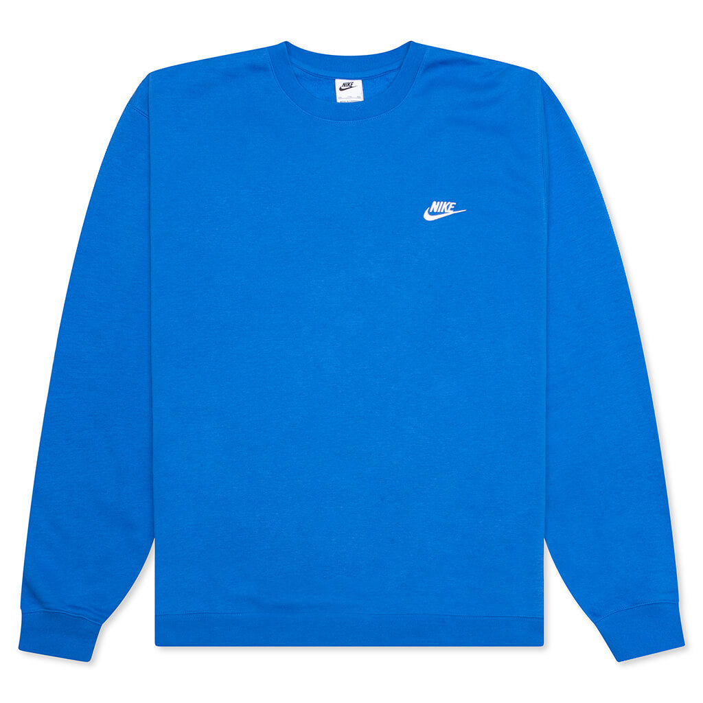Sportswear Club Fleece Crew - Signal Blue/White