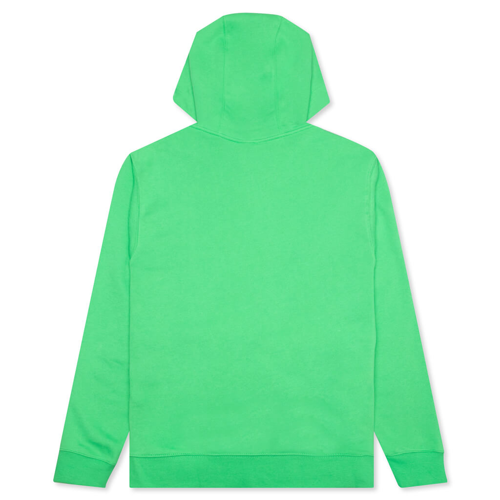 Sportswear Club Fleece Full-Zip Hoodie - LT Green Spark/LT Green Spark/White