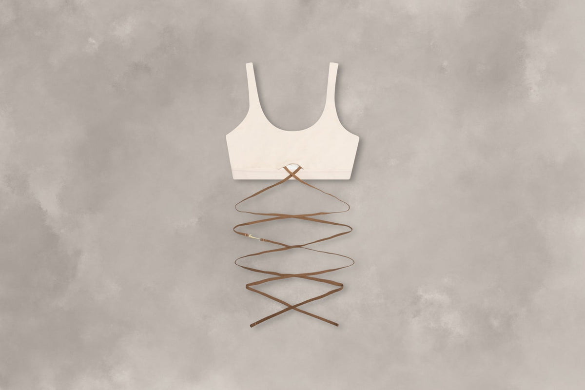 Nike x Jacquemus Women's Bra - Pearl White/Sail/Dark Driftwood