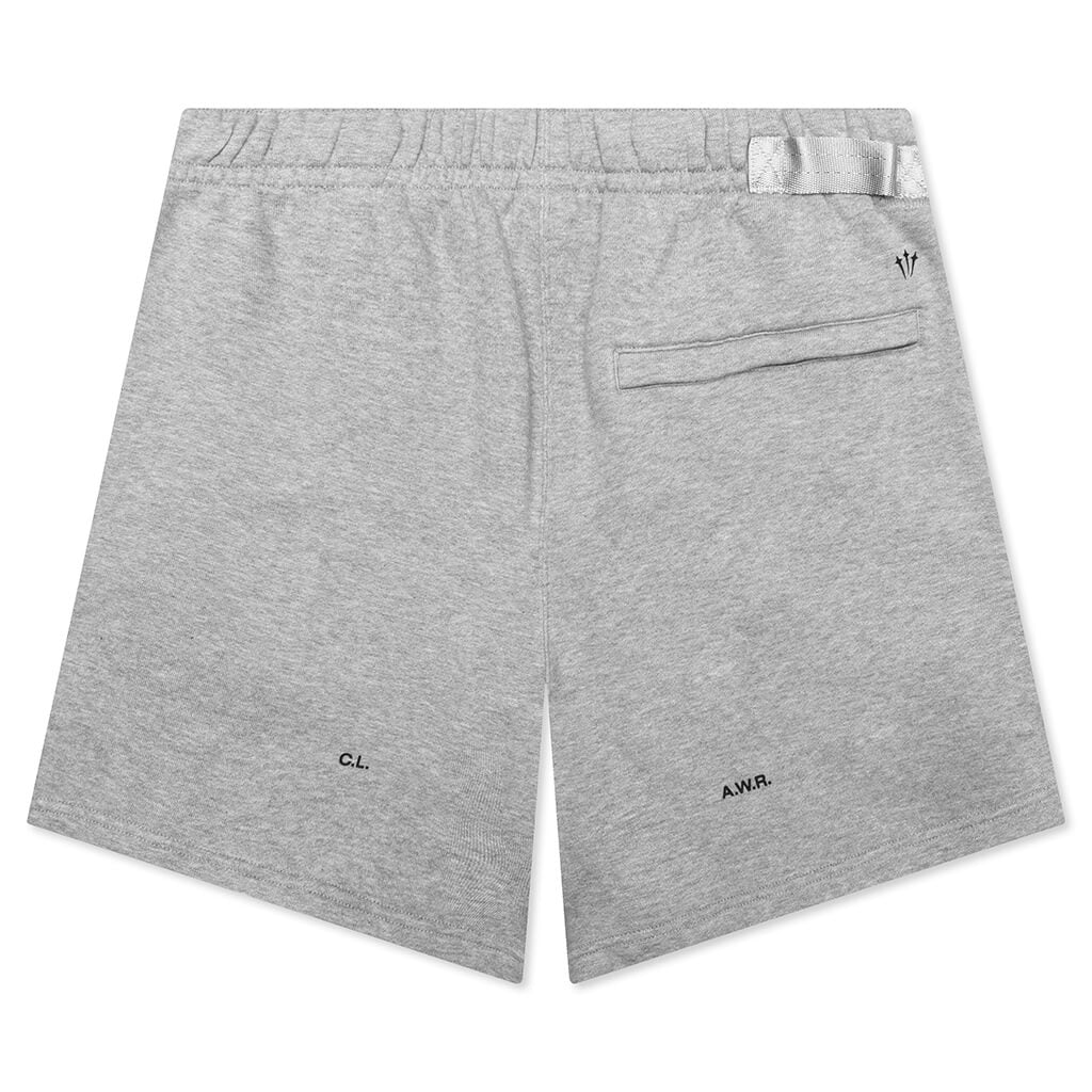 Nike x Nocta NRG CS Fleece Short - Dark Grey Heather/Matte Silver/Black