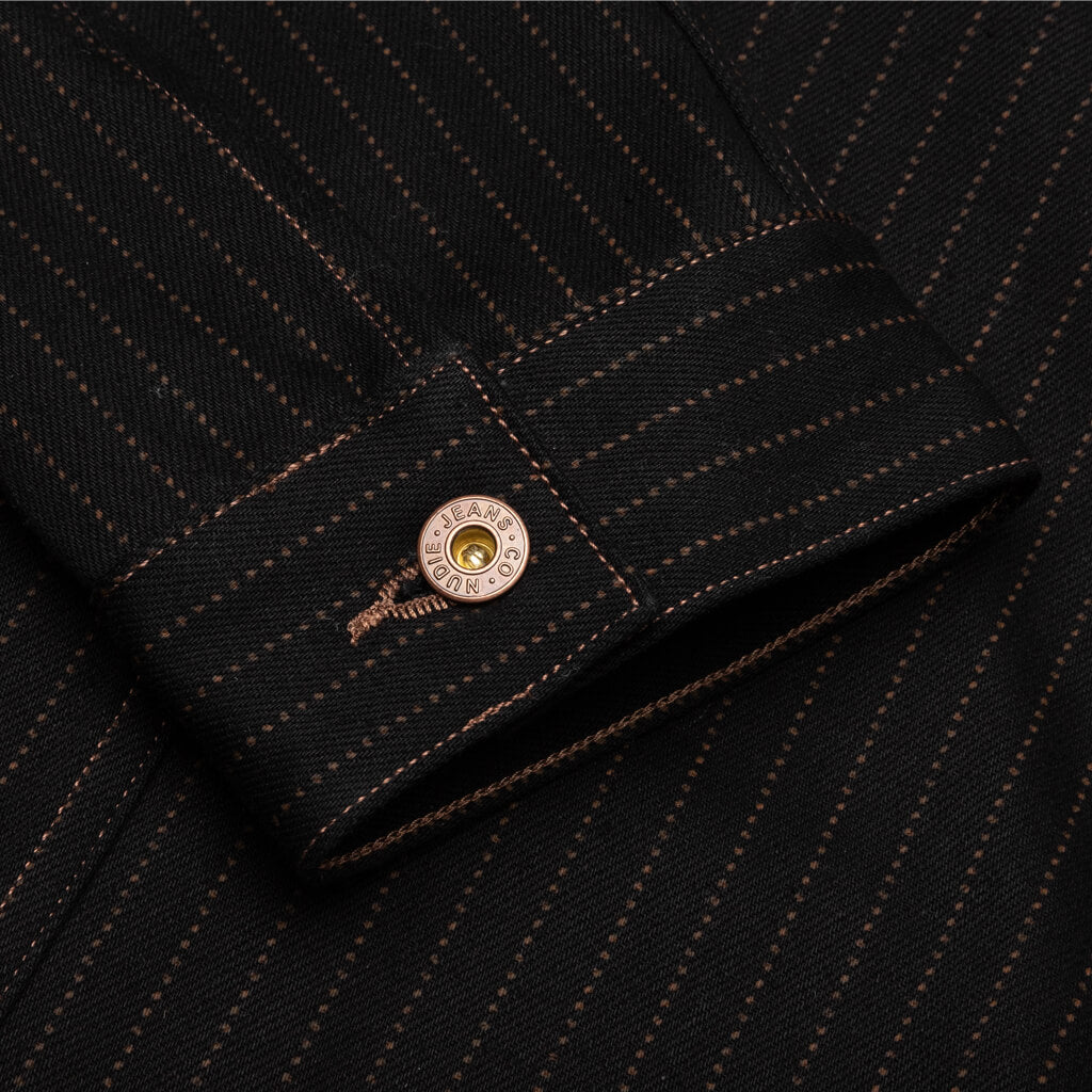 Barney Hickory Jacket - Indigo