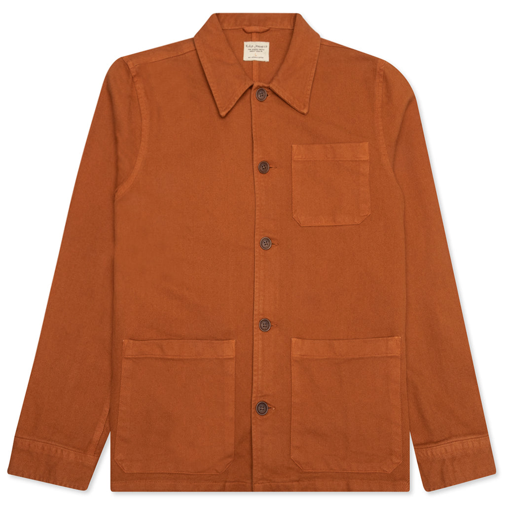 Barney Worker Jacket - Burnt Orange