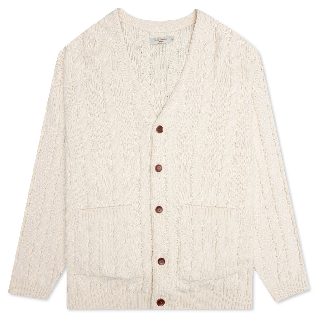 Cable Knit Cardigan Rebirth - Off White