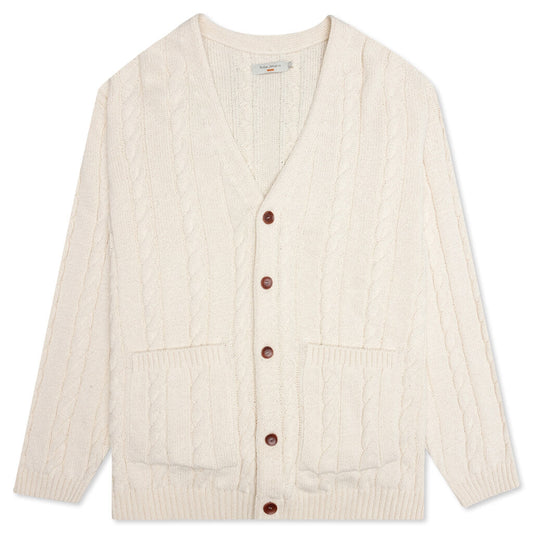 Cable Knit Cardigan Rebirth - Off White