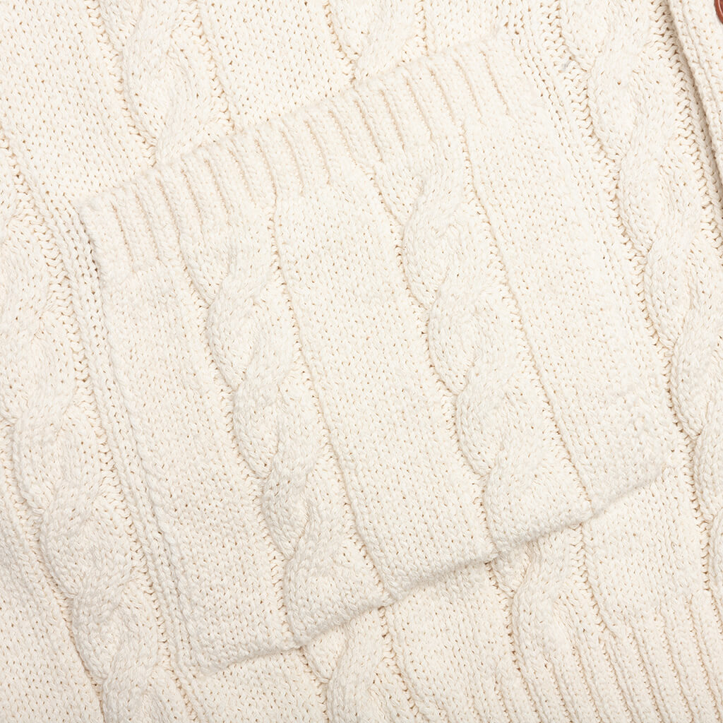 Cable Knit Cardigan Rebirth - Off White