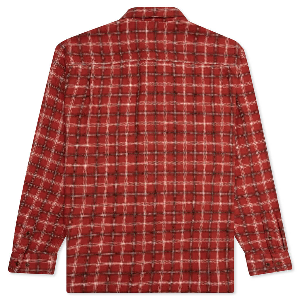 Filip Flannel Lumber Check - Poppy Red