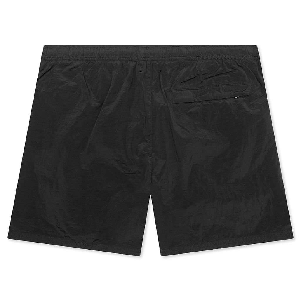Nylon Metal Regular Fit Shorts - Black