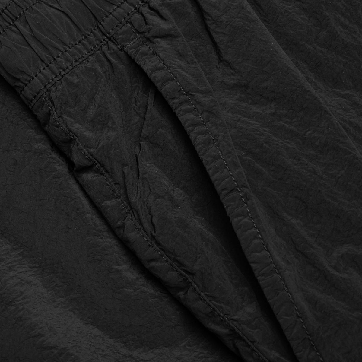 Nylon Metal Regular Fit Shorts - Black