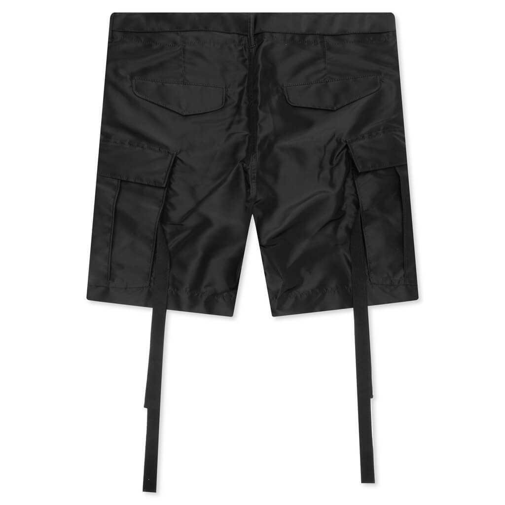 Nylon Twill Shorts - Black