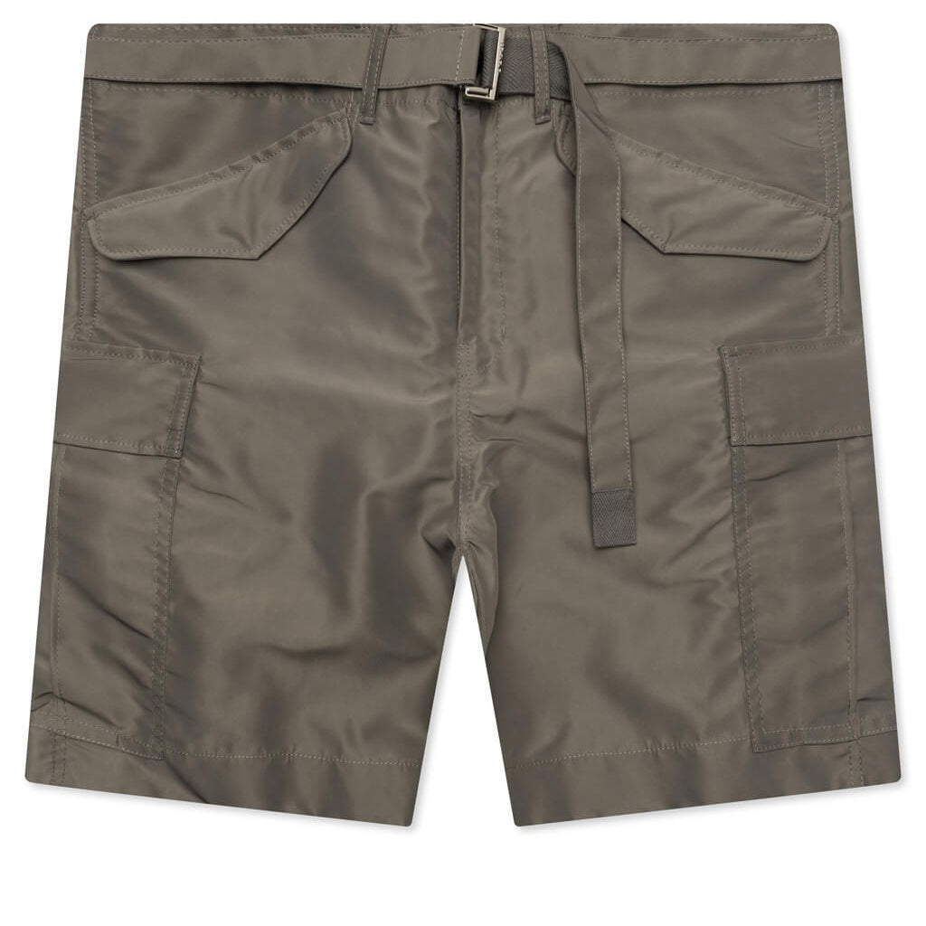 Nylon Twill Shorts - Taupe