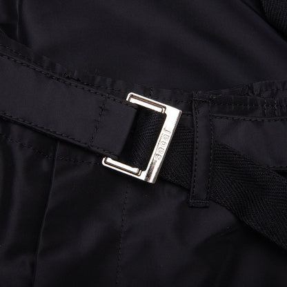 Belted Nylon Bermuda Cargo Shorts - Black