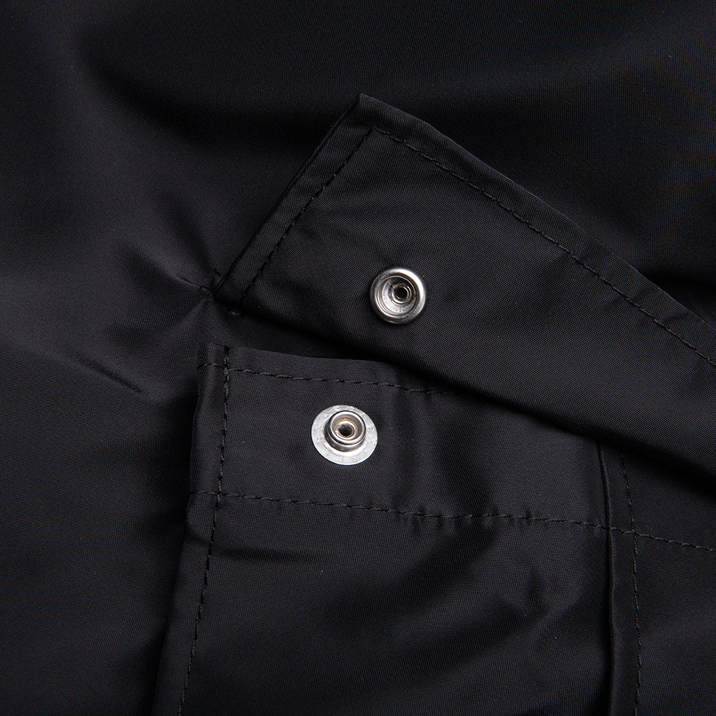 Belted Nylon Bermuda Cargo Shorts - Black