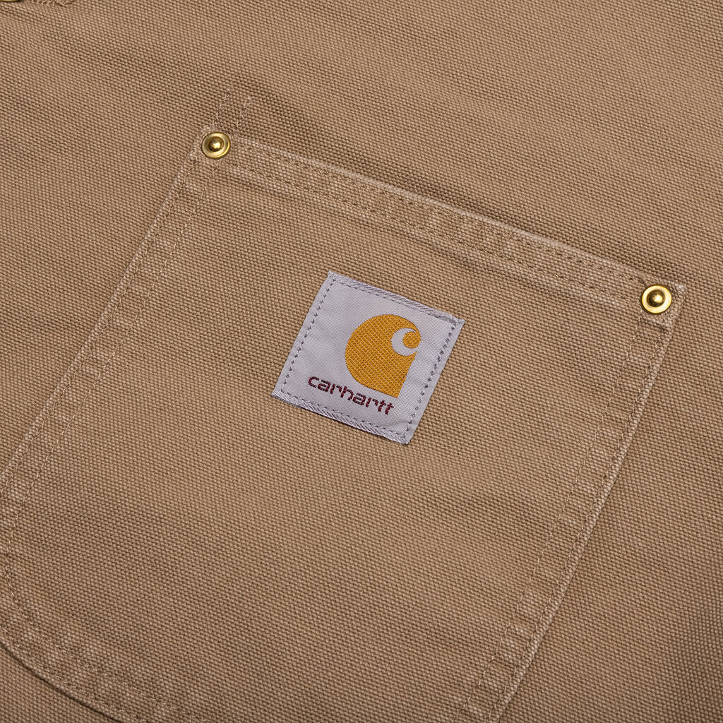 OG Chore Coat Aged Canvas - Peanut/Black