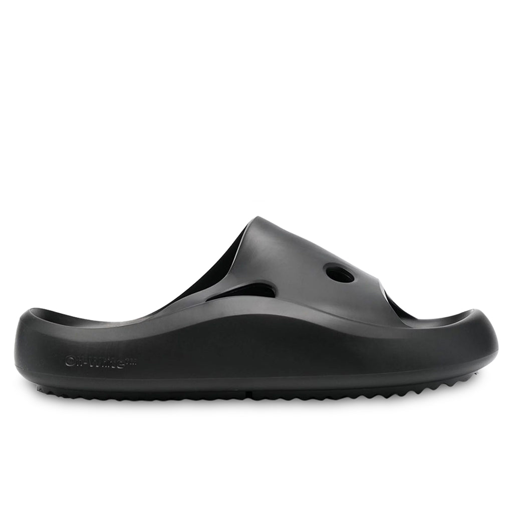Meteor Rubber Slider - Black/Black