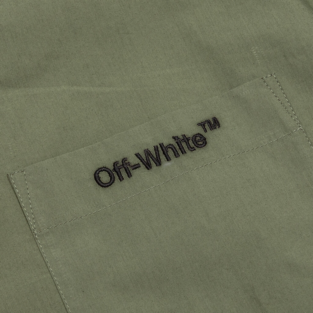 Arrow Outline Pajama S/S Shirt - Army Green