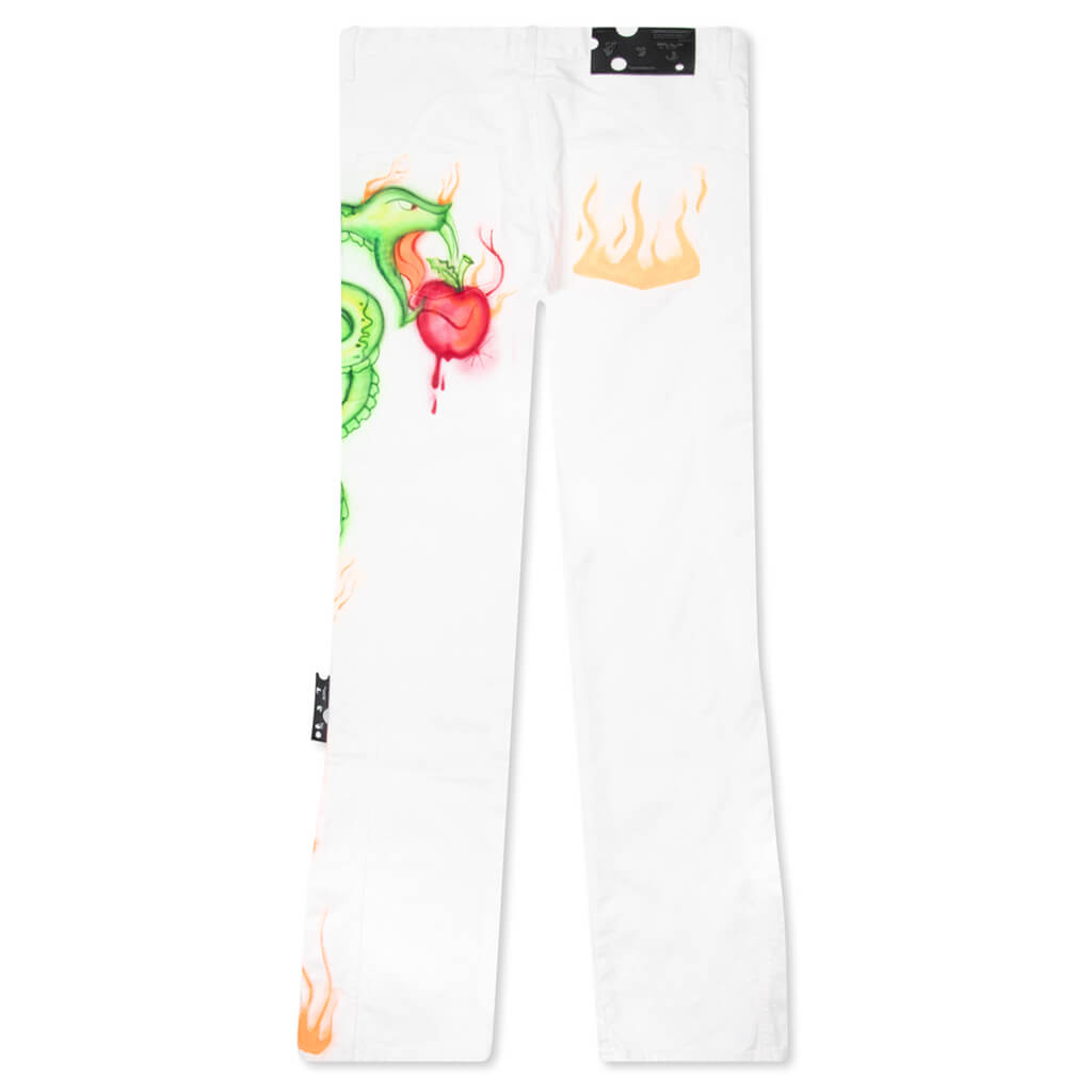 Babybrush Contour Jeans - White/Multi