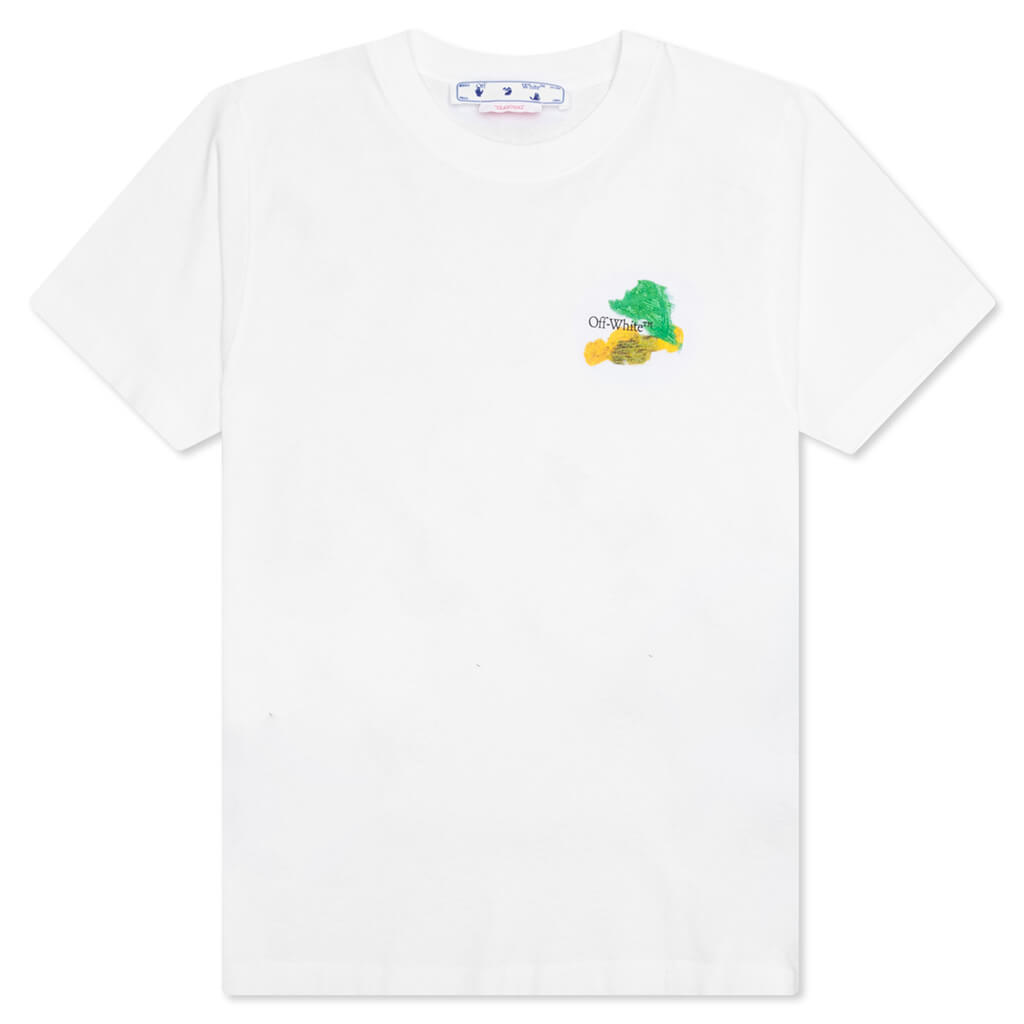 Brush Arr Slim S/S Tee - White/Multi