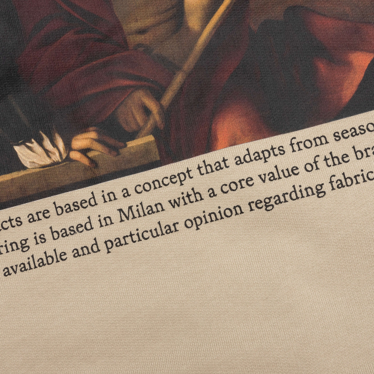 Caravaggio Crowning Over Hoodie - Dark Sand