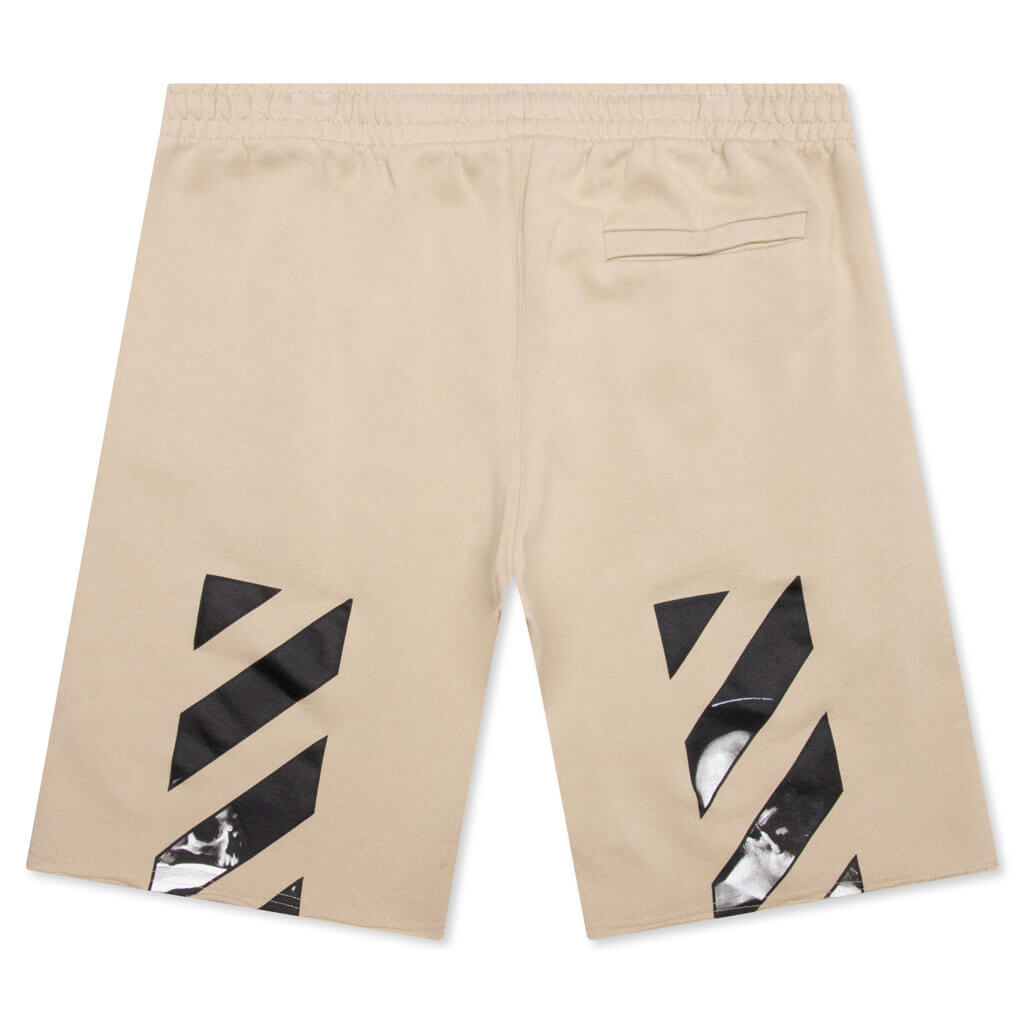Caravaggio Diag Sweatshort - Dark Sand
