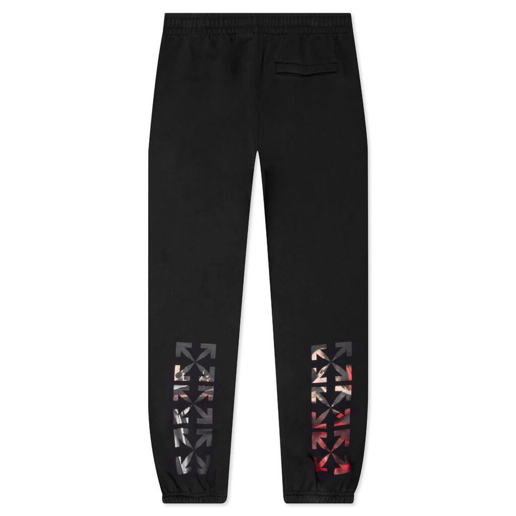 Caravaggio Paint Shorten Sweatpant - Black/White