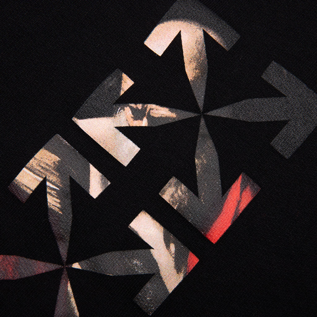 Caravaggio Paint Shorten Sweatpant - Black/White