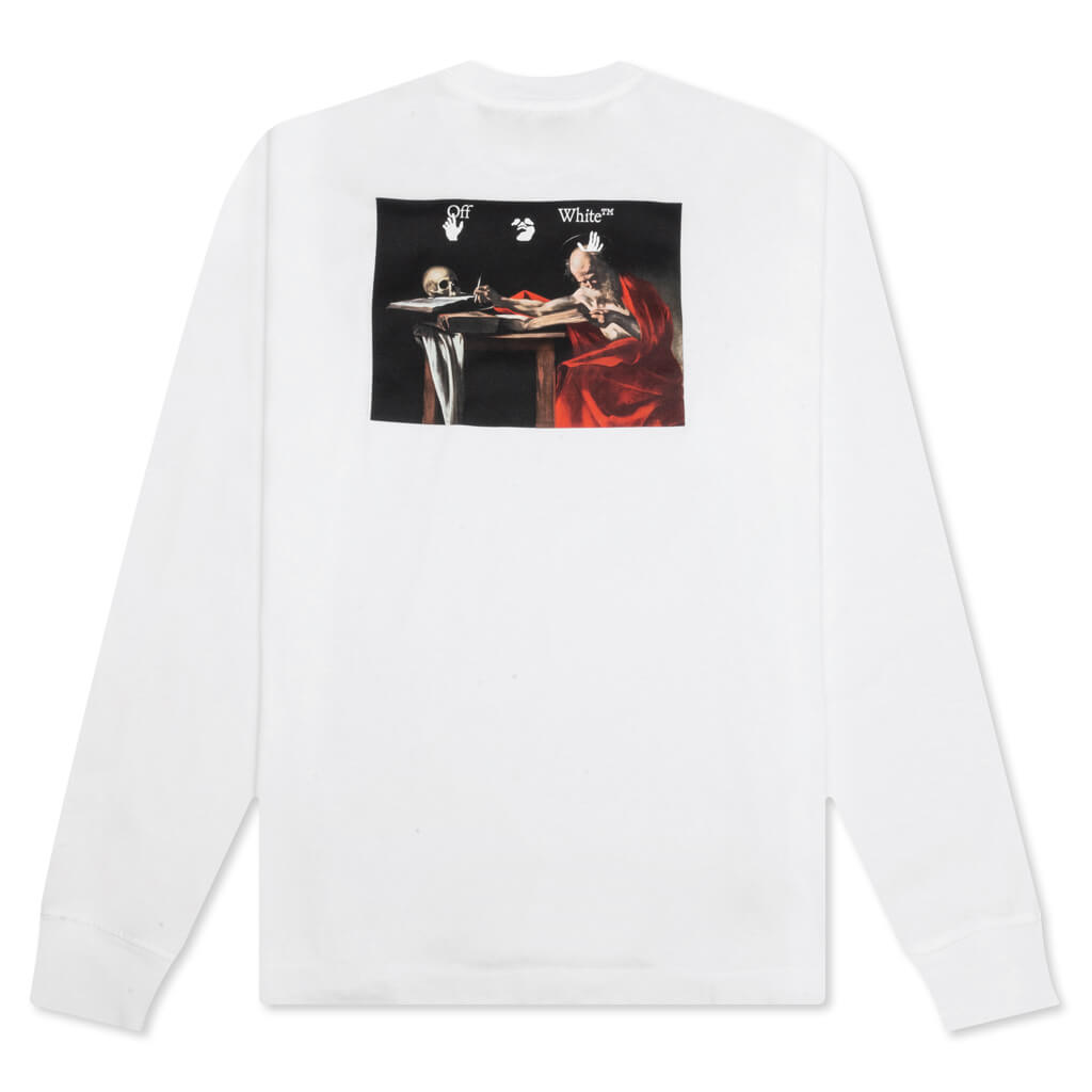 Caravaggio Paint Skate L/S Tee - White/Black