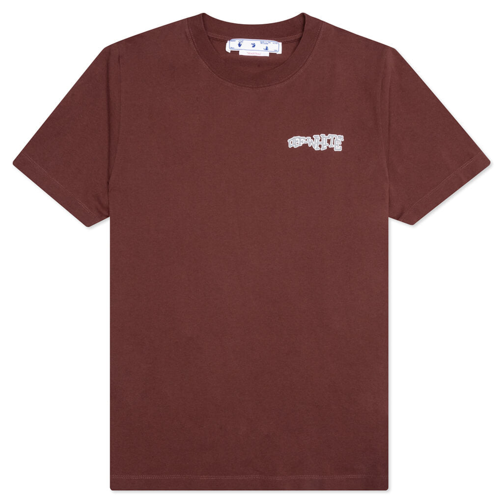 Carlos Arrow Slim S/S Tee - Barolo/Light Grey