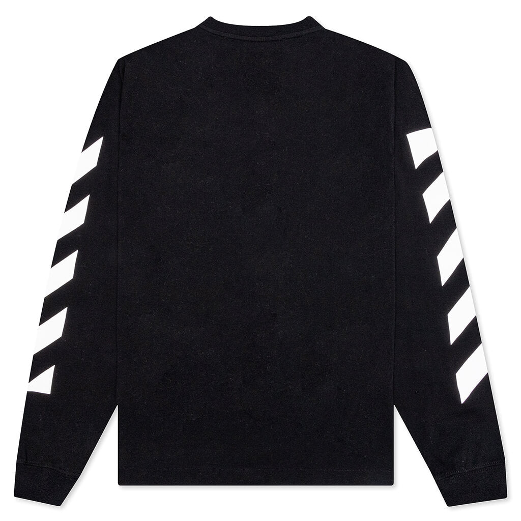 Diag Helvetica Skate L/S Tee - Black/White