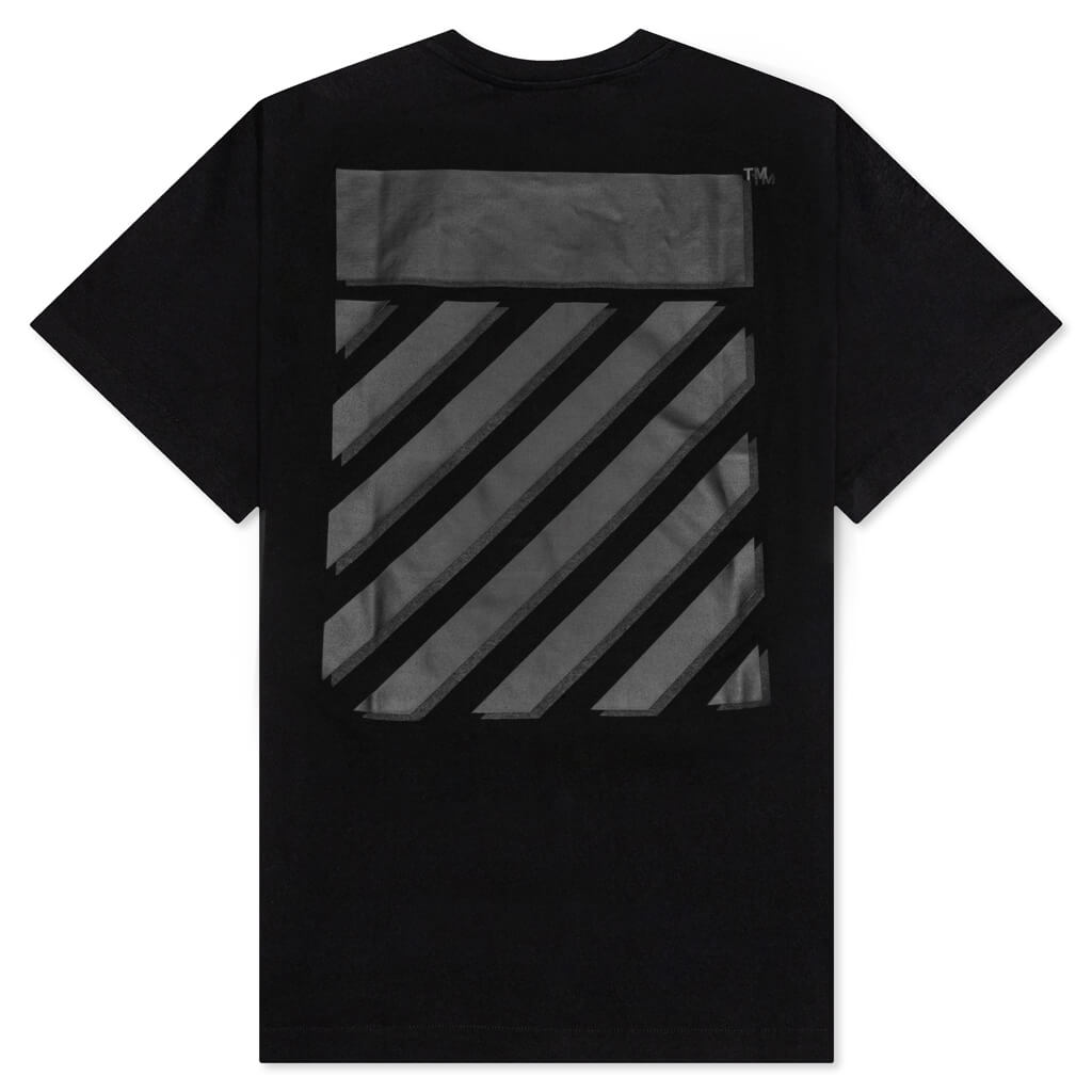 Diag Tab Over S/S Tee - Black/Black