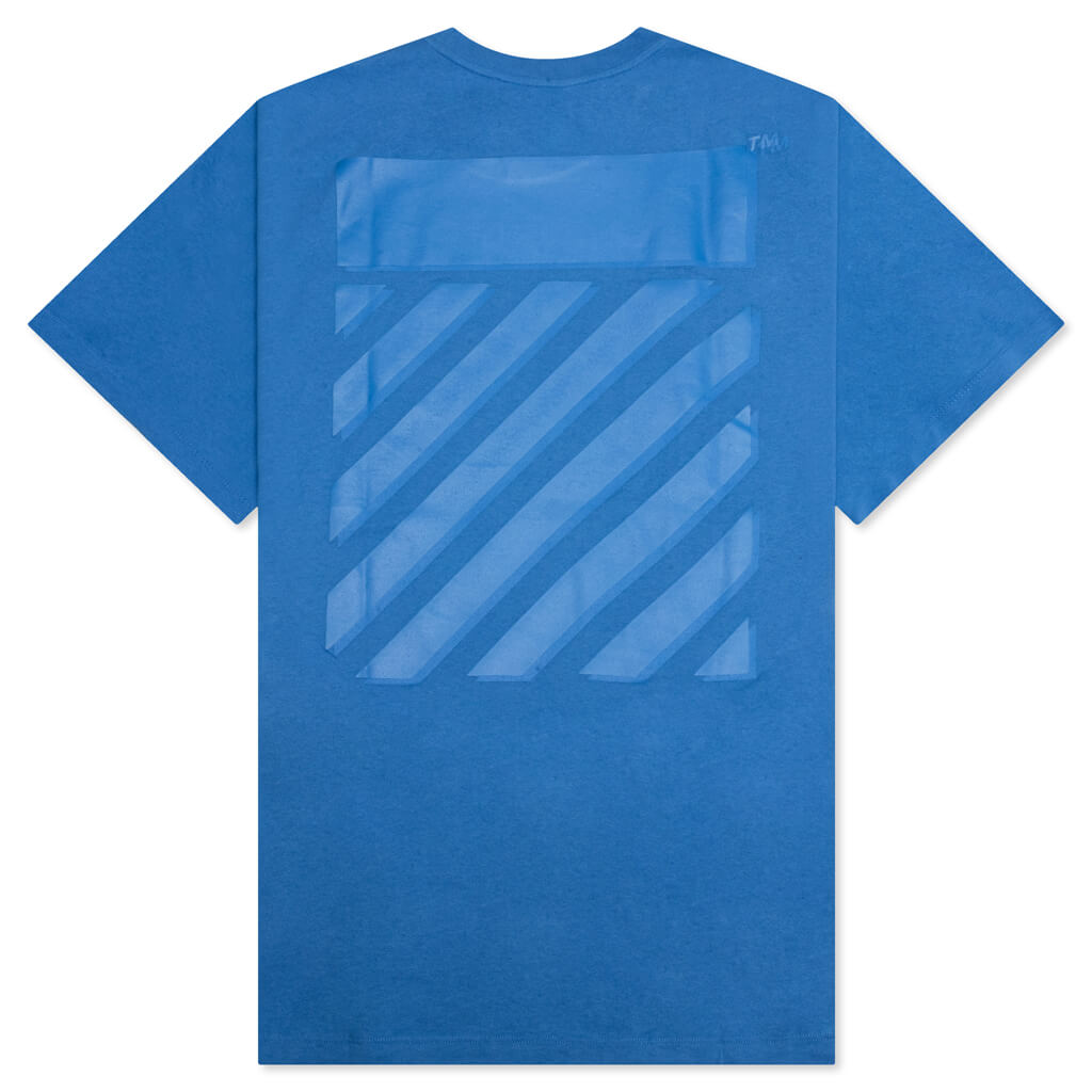 Diag Tab Over S/S Tee - Peacock