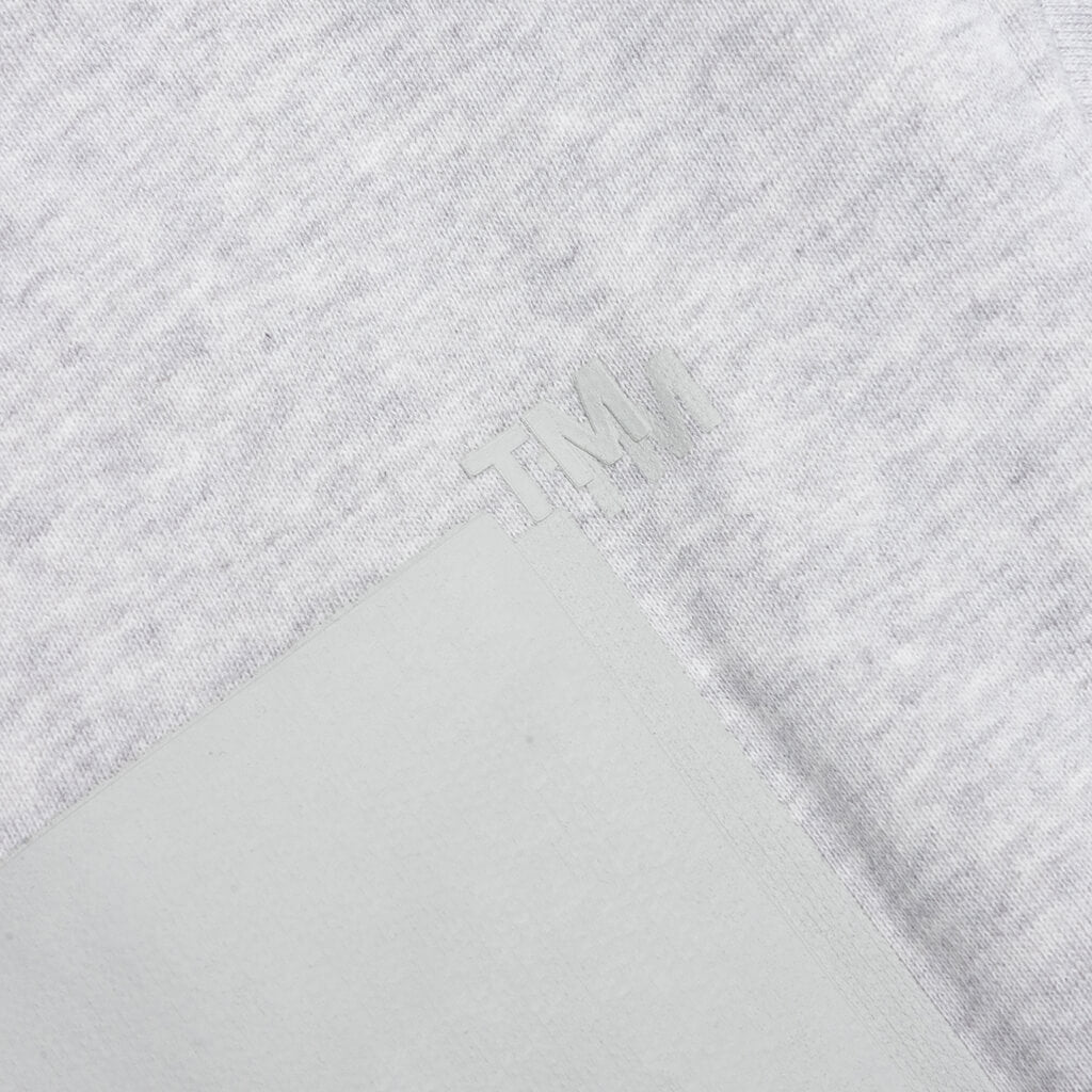 Diag Tab Slim Crewneck - Melange Grey