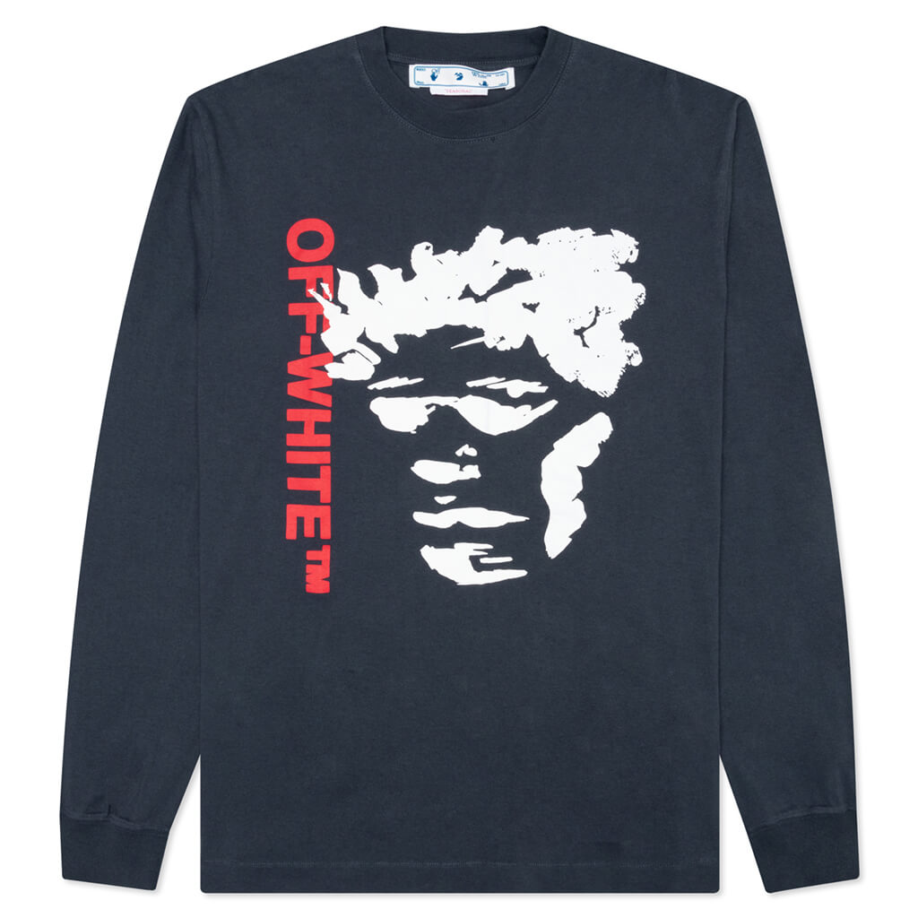 Face Arrow Skate L/S Tee - Outerspace/White
