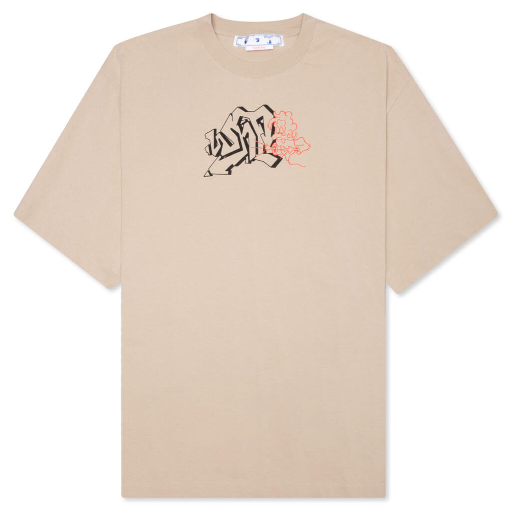 Graf Outline Over Skate S/S Tee - Dark Sand