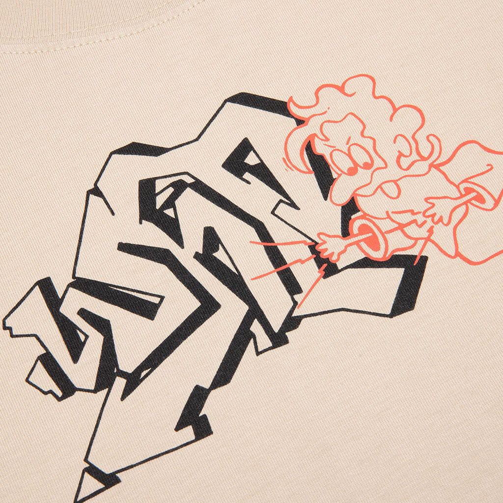 Graf Outline Over Skate S/S Tee - Dark Sand
