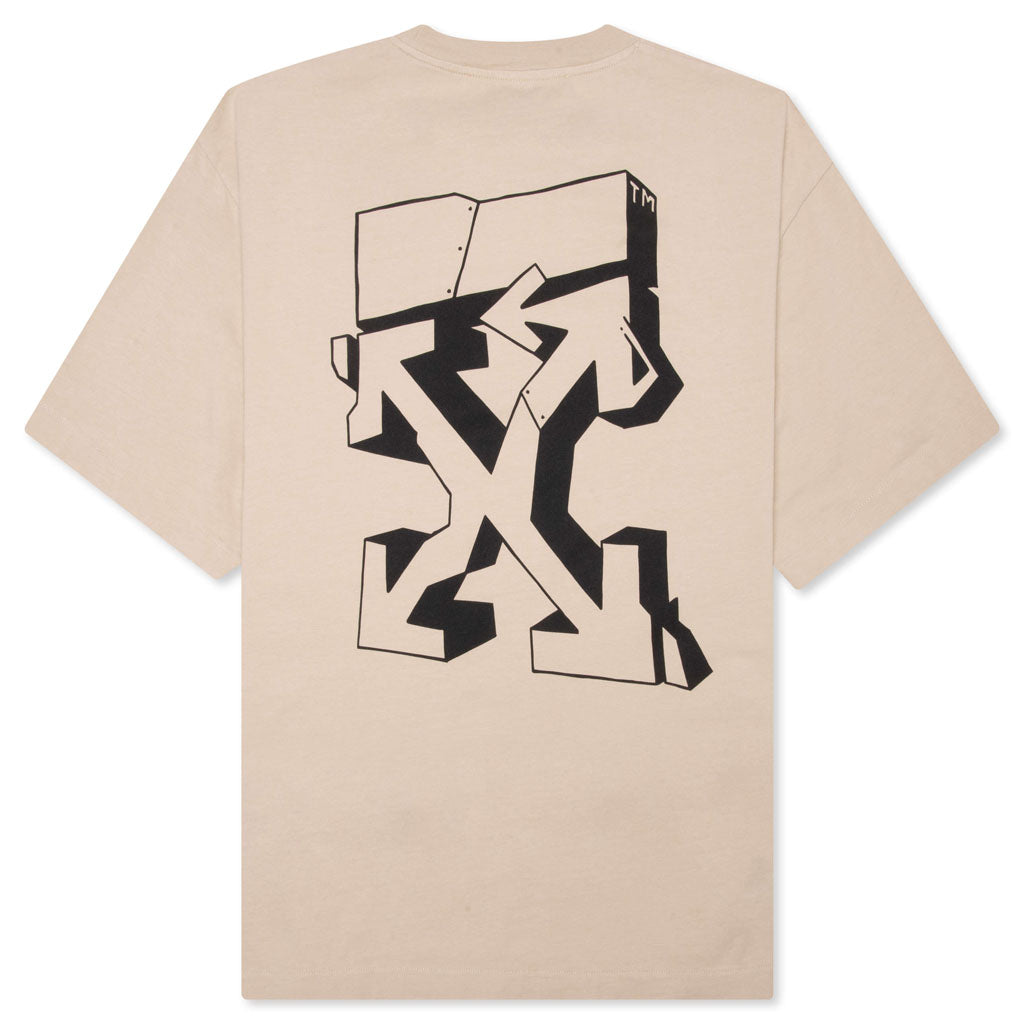 Graf Outline Over Skate S/S Tee - Dark Sand