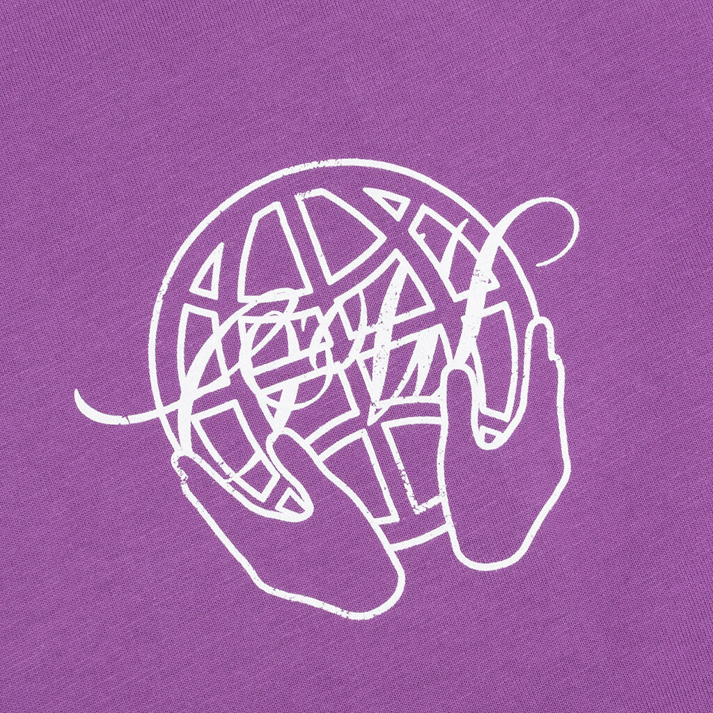 Hand Arrow Over S/S Tee - Orchid/White