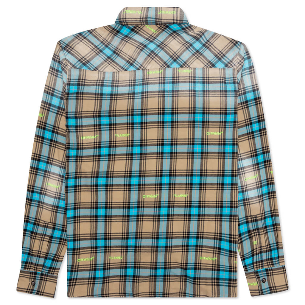 Helvet Pattern Check Flannel Skate Shirt - Multi
