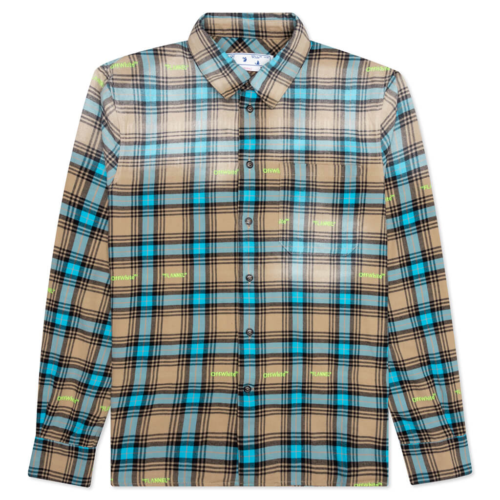 Helvet Pattern Check Flannel Skate Shirt - Multi