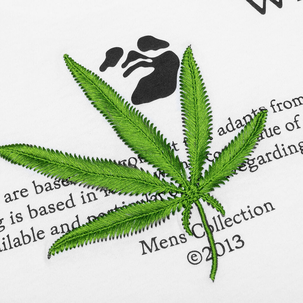 High Weed Slim S/S Tee - White/Green