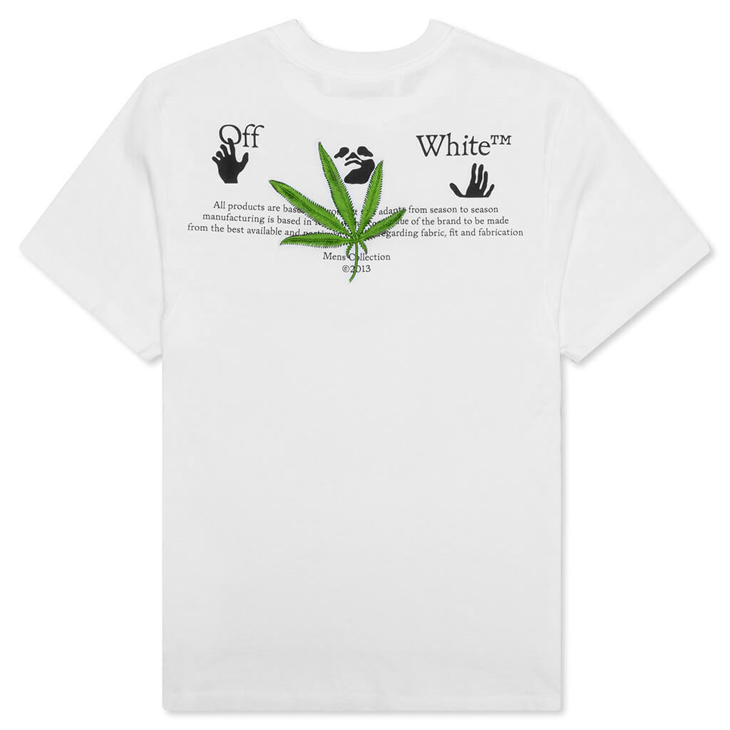 High Weed Slim S/S Tee - White/Green
